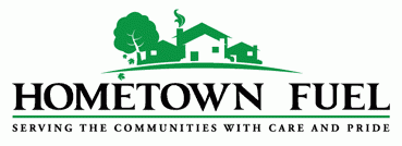 Hometown Fuel logo - Serving the Communities with Care and Pride